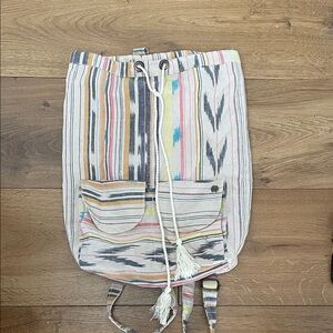 Billabong Multicolor Striped Beach Look Backpack